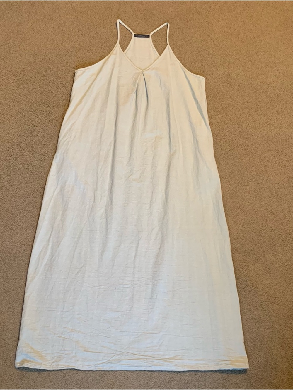 Zanzea Green Cotton Lagenlook Boxy Relaxed Boho Hippie Peasant Dress 3XL Maxi